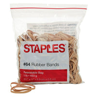 Staples Economy Rubber Bands - Size #64 - 1 lb. Bag-Nothing beats a rubber band for holding things together