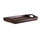Winsome Sedona 10.98"H x 24"W x 14.3"D Solid/Composite Wood Bed Tray, Antique Walnut-Foldable legs, curved sides