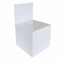 Eddie's 7" Square Acrylic Ballot Box - White - 2 Pack-Ballot Box