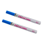 Marvy Uchida Fine-Line Opaque Paint Markers - Blue - 2 Pack-Colour: Blue