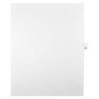 Mark Maker Legal Exhibit Index Tab White Single Tabs, 1/25th Cut, Letter Size, No Holes, Number 87, 25 Pack-White Single Tabs, 1/25th Cut