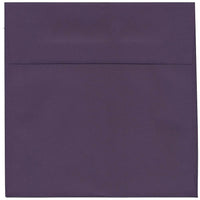 JAM Paper 8.5 x 8.5 Square Envelopes, Dark Purple, 50 Pack (563912527I)-Purple dark base envelope