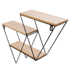 Truu Design Decorative Triangle Wooden Wall Shelf, 15.5 x 18.5 inches, Black-Design: compact size and geometrical shape with a matte-finished frame create a perfect contemporary decor piece and will be a great addition to any living room, bedroom or kitchen