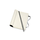 Moleskine Classic Expanded Notebook, Large, Plain, Black, Soft Cover (QP618EXP)-Glued binding lays flat