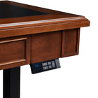 Koble Danee 49.2"W Adjustable Standing Desk - Brown-USB ports X3