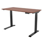 TygerClaw 25.75"W Electric Sit-Stand Desk - Black-Dual motor lifting system is completely concealed within desk frame keeping cables to a minimum while providing super smooth and precise movements