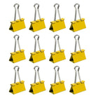 JAM Paper Binder Clips, Large, 41 mm, Yellow, 12 Pack (340BCye)-5