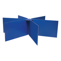 Pacon Round Table Privacy Board, Blue, 48" x 14", 2/Pack (PAC3788)-Privacy Board