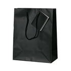 Jam Paper Gift Bags with Rope Handles - Medium - 8" x 10" x 4" - Black Matte - 3 Pack-Color: Black Matte