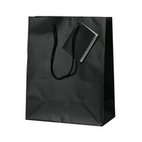 Jam Paper Gift Bags with Rope Handles - Medium - 8" x 10" x 4" - Black Matte - 3 Pack-Color: Black Matte