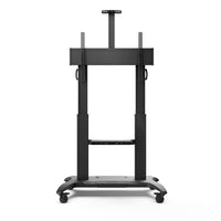 Kanto Height Adjustable Rolling TV/AV Cart with Adjustable Shelf for 60"-100" TVs - Black-Fits most flat panel TVs from 60  to 100