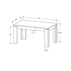 Monarch Specialties 1056 Dining Table - 36"X 60"/White-Sturdy open block legs