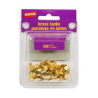 Staples Thumbtacks - Gold-Tone - 100 Pack-Easy-to-use tacks are perfect for maps, bulletin boards, wall charts, calendars and other office uses