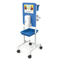 Copernicus Single Student Hand Sanitizer Station - Premium Model-Sturdy metal frame that is easily wiped down