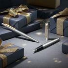 Parker Jotter Fountain Pen - Stainless Steel with Chrome Trim - Medium Nib - Blue Ink-7