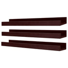 nexxt FN00299-0INT Edge 23" x 4" Picture Frame Ledge, Espresso-Product dimensions: 2" H x 23"W x 4" D; maximum weight capacity 8 lbs per ledge