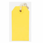 Jam Paper Gift Tags with String - Small - 3 1/4" x 1 5/8" - Yellow - 100 Pack-Quantity: 100 Gift Tags per Pack