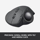 Logitech MX ERGO PLUS Advanced Wireless Trackball for PC and MAC - Black-Fast rechargeable battery. Holds power for up to 4 months on a full charge. Quick charge: 1 minute of charge gives up to a day of use