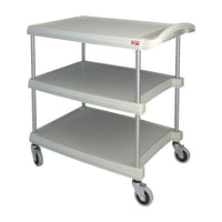 Mycart Utility Cart, 400 Lbs, 3-Shelf, 20" x 35-1/2" (MY2030-34BL)-No. of Shelves: 3