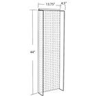 Azar Displays 44" x 14" Pegboard Powerwing Display, Red (700350-RED)-Side wings: 4-1/2"W