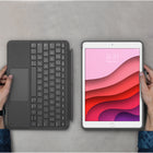 Logitech Combo Touch Trackpad Case for iPad (7th, 8th, & 9th generation) - Graphite-Flexible kickstand offers 40° of tilt so you can always have the right angle for the task at hand. When typing isn’t needed, detach the keyboard and enjoy your iPad screen with nothing in the way.
