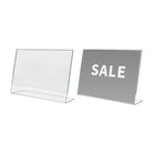 Futech CTS0210 Acrylic Letter Size Sign Holder - 4 Pack-The CTS0210 Acrylic Sign Holder is a great promotional or advertising display for your customers or guests. The display is a letter size print, which artwork can be done straight from your own personal printer and inserted right into the display after.