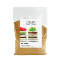 Sandtastik Floral Coloured Sand, 5 lb (2.3 kg) Bag, Mocha Latte-Coarse grain with natural sparkle throughout