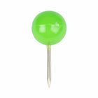 JAM Paper Colorful Push Pins - Round Head Map Thumb Tacks - Lime Green - 100 Pack-Keep your school work, office work, art and visual projects organized with colored push pins!