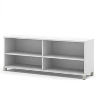 Pro-Linea Credenza, White (120612-1117)-Durable 1" commercial grade work surface with melamine finish that resists scratches, stains and wears.