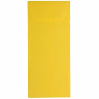JAM Paper #10 Policy Business Coloured Envelopes - 4.125" x 9.5" - Yellow Recycled - 50 Pack-Colour: Yellow Envelopes