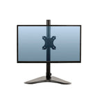 Fellowes Professional Series Freestanding Single Monitor Arm-Low profile, weighted base provides enhanced stability