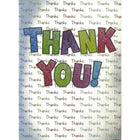 Rosedale 5" x 7" General Thank You Greeting Cards And Envelopes, 12 Pack (17737)-Printed on premium uncoated card stock