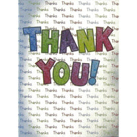 Rosedale 5" x 7" General Thank You Greeting Cards And Envelopes, 12 Pack (17737)-Printed on premium uncoated card stock