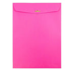 JAM Paper 9 x 12 Open End Catalog Envelopes with Clasp Closure, Brite Hue Ultra Fuchsia Pink, 100 Pack (90909027)-Size: 9" x 12"