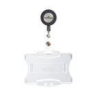 Durable Badge Holder - 3.63"W x 2.75"H - Polystyrene - Transparent - 10 Pack-3.56”W x 4.13”H x 3.56”D