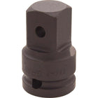 Gray Tools Adapter 3/4" Female 1/2" Male, Black Impact-Female (inches): 3/4"