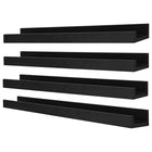 nexxt FN00298-3MC Edge 23" x 4" Picture Frame Ledge, Black-Material: floating wall shelves are made of high-quality, durable medium-density fiberboard (MDF) that provides stability. rely on the shelf to keep your items safe and sound, with a visually pleasing finish