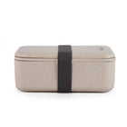 Minimal Paddy Fiber Bento Box V2 - Set of 2-Comes with a handy sauce container