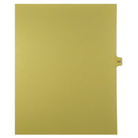 Mark Maker Legal Exhibit Index Tab Buff Single Tabs, 1/15th Cut, Letter Size, No Holes, Number 127, 25 Pack-Buff Single Tabs, 1/15th Cut