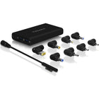 Aluratek Universal AC Adapter with Type-C and QC 3.0 USB Ports, 8.5" x 5.5" x 2.25", Black-Universal AC Adapter with Type-C and QC 3.0 for fast, efficient charging