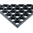 Wearwell WorkSafe No. 477, 2' x 3'-Extra-thick, drainage mat designed for worker comfort