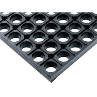 Wearwell WorkSafe No. 477, 2' x 3'-Extra-thick, drainage mat designed for worker comfort