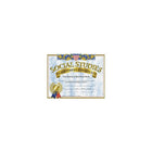 Hayes Yellow Border Social Studies Achievement Certificate, 8 1/2" x 11", 90 Pack-Colour: Assorted