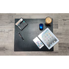 Ashlin Leatherette Joseph Executive Desk Mat, 21" x 18", Black-Felt base to protect desk or table. Perfect gift for the office or home