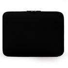 Vangoddy 14" Neoprene Laptop Sleeve - Black-Front zippered compartment is great for holding accessories