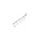Can-Bramar Waterfall With Hooks For Slatwall, 16", Chrome, 10 Pack-Slatwall waterfall with hooks