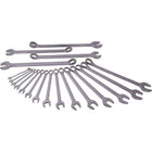 Gray Tools 19 Piece 12 Point SAE, Mirror Chrome & Satin Combination Wrench Set, 3/8"-1-5/8"-Contains Sizes: 3/8", 7/16", 1/2", 9/16", 5/8", 11/16", 3/4", 13/16", 7/8", 15/16", 1", 1 1/16", 1 1/8" 1 1/4", 1 5/16", 1 3/8", 1 7/16", 1 /12", 1 5/8".