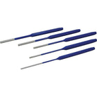 Gray Tools 5 Piece Long Pin Punch Set-Contains: 1/8", 5/32", 3/16", 7/32" & 1/4" Pin Punches.