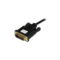 StarTech 10 ft Mini DisplayPort to DVI Adapter Converter Cable, Mini DP to DVI 1920x1200, Black-Connect a Mini DisplayPort source directly to a DVI monitor or projector, with a single male-male cable
