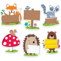 Creative Teaching Press 6" Designer Cut-Outs Woodland Friends, 108 Pack (CTP6099)-Classroom Decoration